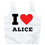 I love alice Full Print Recycle Bag (XL) Front