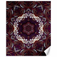 Rosette Kaleidoscope Mosaic Abstract Background Canvas 11  X 14  by Jancukart