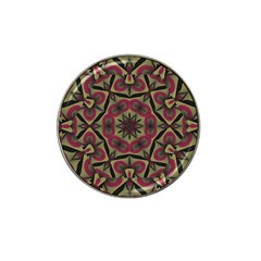 Mandala Rosette Pattern Kaleidoscope Abstract Hat Clip Ball Marker by Jancukart