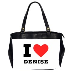 I Love Denise Oversize Office Handbag (2 Sides) by ilovewhateva