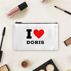 I Love Doris Cosmetic Bag (small) by ilovewhateva