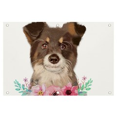 Watercolor Dog Banner And Sign 6  X 4  by SychEva