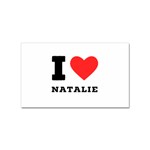 I love natalie Sticker (Rectangular) Front