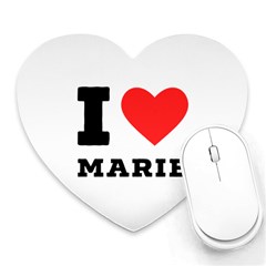 I Love Marie Heart Mousepad by ilovewhateva