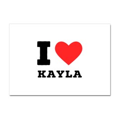 I Love Kayla Crystal Sticker (a4) by ilovewhateva