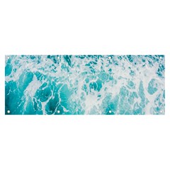 Tropical Blue Ocean Wave Banner And Sign 8  X 3  by Jack14