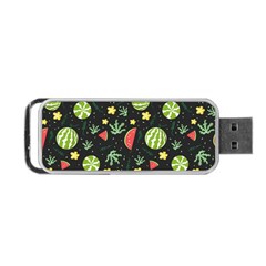 Watermelon Berry Patterns Pattern Portable Usb Flash (two Sides) by Jancukart