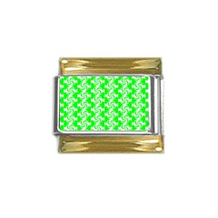 Candy Illustration Pattern Gold Trim Italian Charm (9mm) by GardenOfOphir