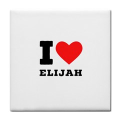 I Love Elijah Tile Coaster by ilovewhateva