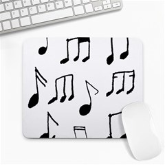 Music Is The Answer Phrase Concept Graphic Large Mousepad by dflcprintsclothing