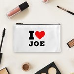 I love joe Cosmetic Bag (Small) Front