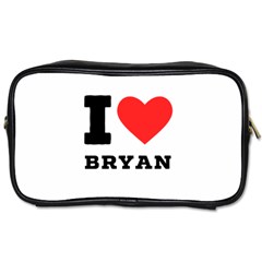 I Love Bryan Toiletries Bag (two Sides) by ilovewhateva