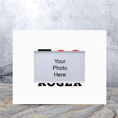 I Love Roger White Tabletop Photo Frame 4 x6  by ilovewhateva