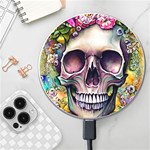 Skull And Bones Retro Wireless Fast Charger(White) Front