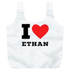 I Love Ethan Full Print Recycle Bag (xl) by ilovewhateva