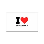 I love jonathan Sticker (Rectangular) Front