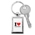 I love stephen Key Chain (Rectangle) Front