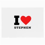 I love stephen Large Glasses Cloth (2 Sides) Back