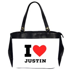 I Love Justin Oversize Office Handbag (2 Sides) by ilovewhateva