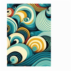 Waves Ocean Sea Abstract Whimsical (1) Large Garden Flag (two Sides) by Jancukart