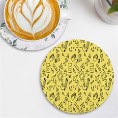 Back-to-school Uv Print Round Tile Coaster by nateshop