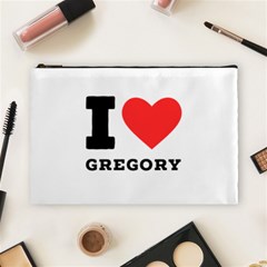 I Love Gregory Cosmetic Bag (large) by ilovewhateva