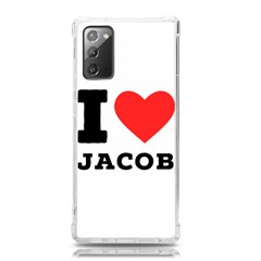 I Love Jacob Samsung Galaxy Note 20 Tpu Uv Case by ilovewhateva