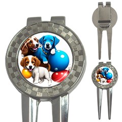 Cute Dog Dogs Animal Pet 3-in-1 Golf Divots by Semog4