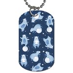 Bear Pattern Patterns Planet Animals Dog Tag (Two Sides) Back