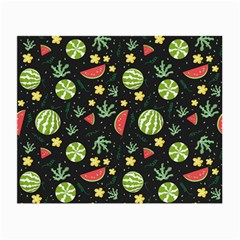 Watermelon Berries Patterns Pattern Small Glasses Cloth (2 Sides) by Semog4