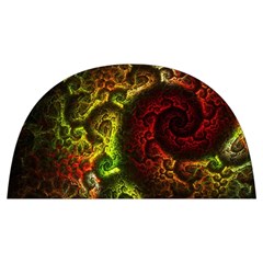 Green And Red Lights Wallpaper Fractal Digital Art Artwork Anti Scalding Pot Cap by Semog4