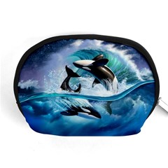 Orca Wave Water Underwater Sky Accessory Pouch (medium) by Semog4