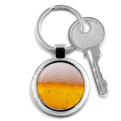 Beer Texture Liquid Bubbles Key Chain (round) by Semog4