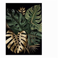 Tropical Leaves Foliage Monstera Nature Home Art Small Garden Flag (two Sides) by Jancukart