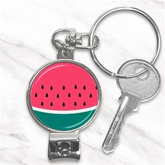 Watermelon Fruit Pattern Nail Clippers Key Chain by Semog4