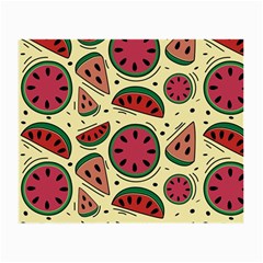 Watermelon Pattern Slices Fruit Small Glasses Cloth (2 Sides) by Semog4