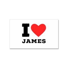 I Love James Sticker (rectangular) by ilovewhateva