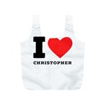 I love Christopher  Full Print Recycle Bag (S) Back