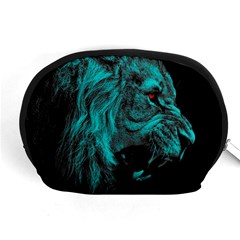 Angry Male Lion Predator Carnivore Accessory Pouch (medium) by Semog4