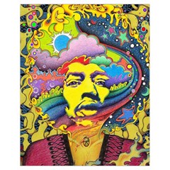 Psychedelic Rock Jimi Hendrix Drawstring Bag (small) by Semog4