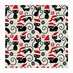 Cute Christmas Seamless Pattern Vector Medium Glasses Cloth (2 Sides) by Semog4