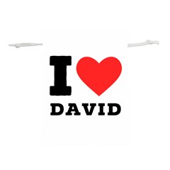 I Love David Lightweight Drawstring Pouch (s) by ilovewhateva