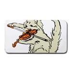 Cat Playing The Violin Art Medium Bar Mat 16 x8.5  Bar Mat