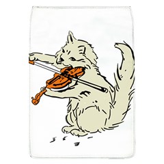 Cat Playing The Violin Art Removable Flap Cover (l) by oldshool