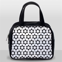 Pattern-star-repeating-black-white Classic Handbag (one Side) by Semog4