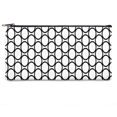 Black-pattern-halftone-wallpaper Pencil Case by Semog4