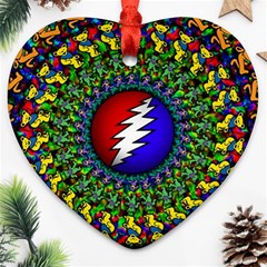 Grateful Dead Ornament (heart) by Semog4