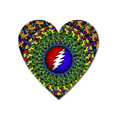 Grateful Dead Heart Magnet by Semog4