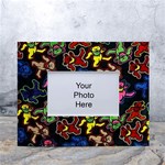 Grateful Dead Pattern White Tabletop Photo Frame 4 x6  Front