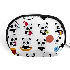 Playing Pandas Cartoons Accessory Pouch (medium) by Semog4